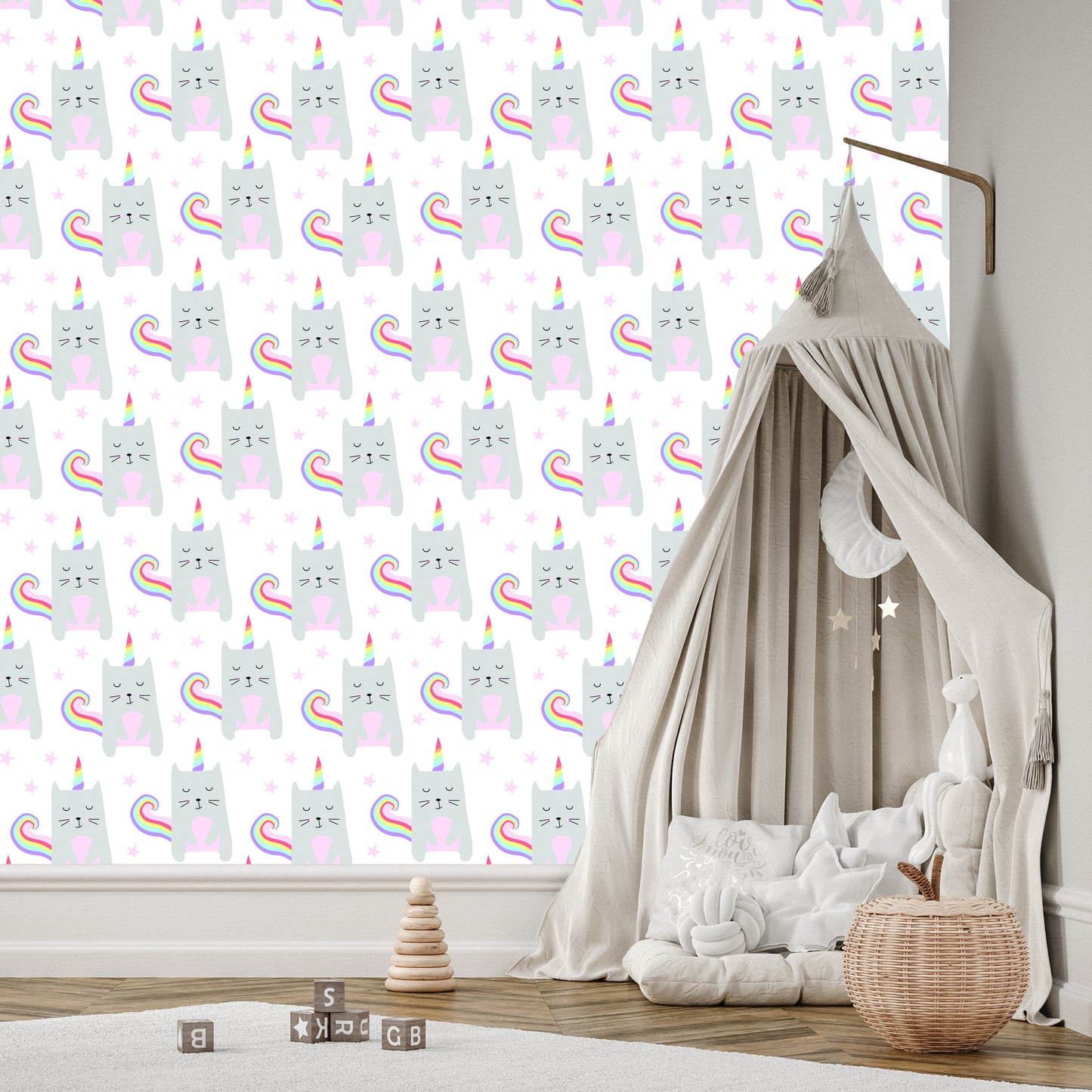 Wallpaper For Girl, Animals, Kittens, Stars