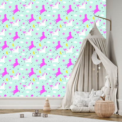 Wallpaper For Girls Unicorns The Stars Of The Moons