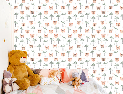 Wallpaper For Girls. Wild Animals. Cats. Palms