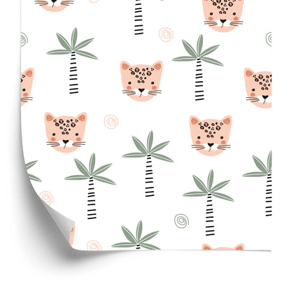 Wallpaper For Girls. Wild Animals. Cats. Palms