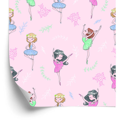 Wallpaper Flowers. Green For Girl Dancer