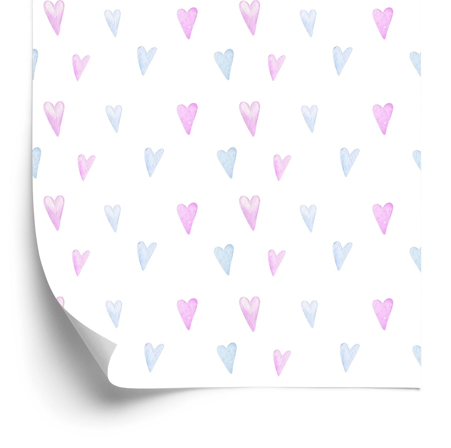 Wallpaper For Girls' Room Little Pastel Hearts