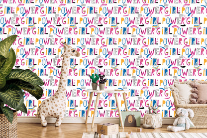 Wallpaper Colorful Girly Inscriptions