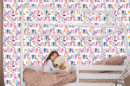Wallpaper Colorful Girly Inscriptions