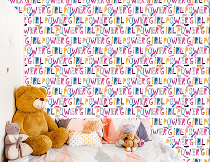 Wallpaper Colorful Girly Inscriptions
