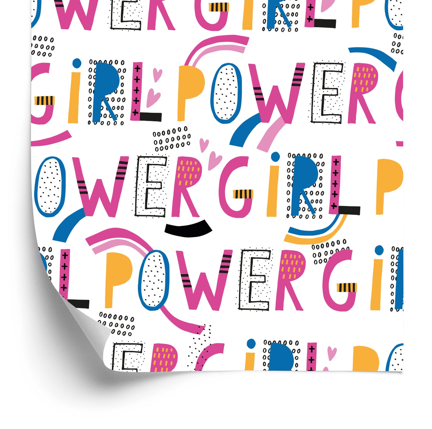 Wallpaper Colorful Girly Inscriptions