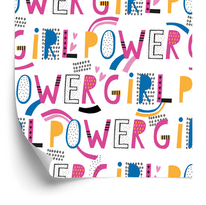 Wallpaper Colorful Girly Inscriptions