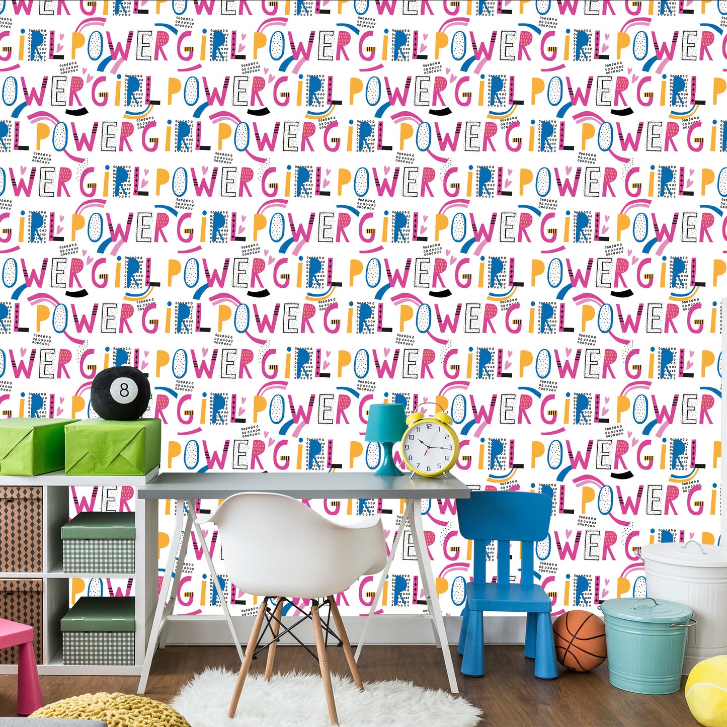 Wallpaper Colorful Girly Inscriptions