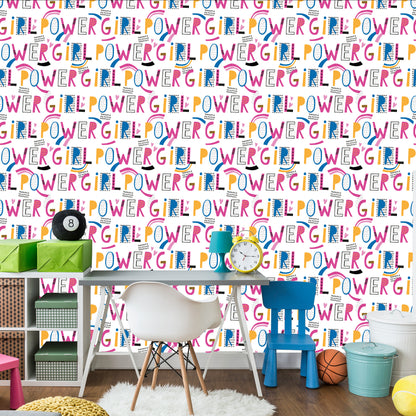 Wallpaper Colorful Girly Inscriptions