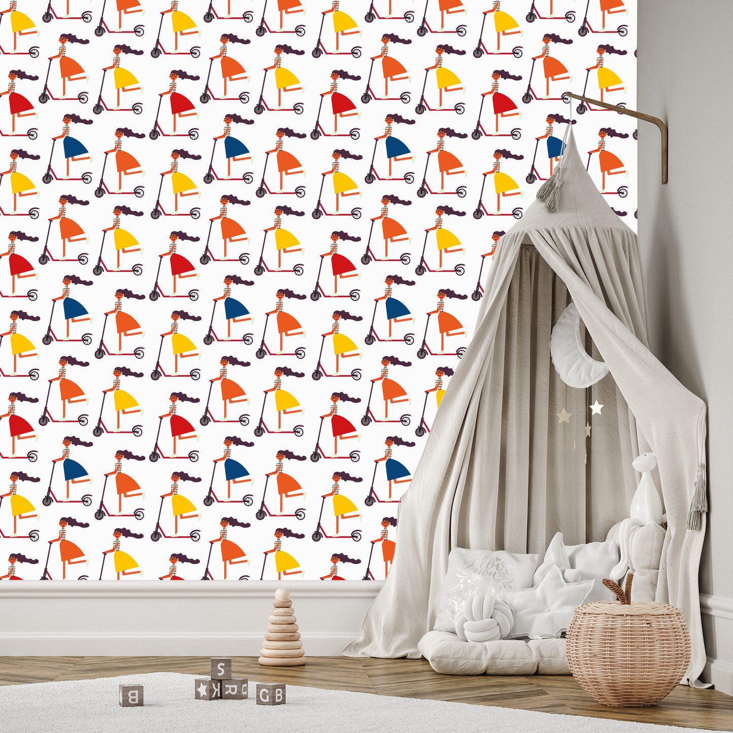 Wallpaper Girls On Scooters