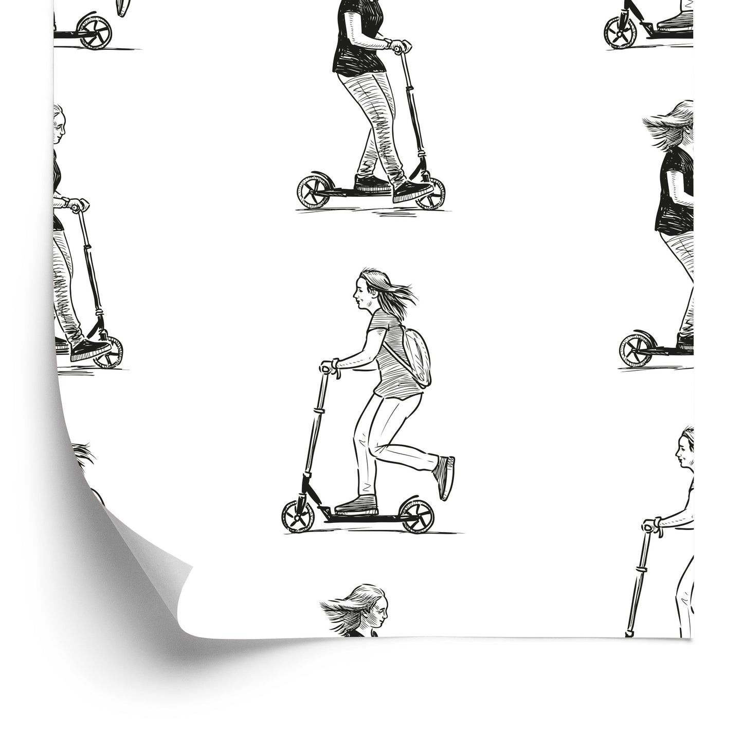 Wallpaper Teens On Scooters