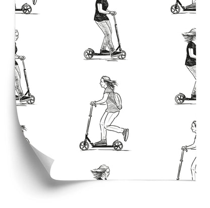 Wallpaper Teens On Scooters