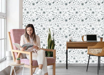 Wallpaper Black And White Galaxy