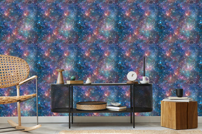 Wallpaper Galaxy And Painted Planets