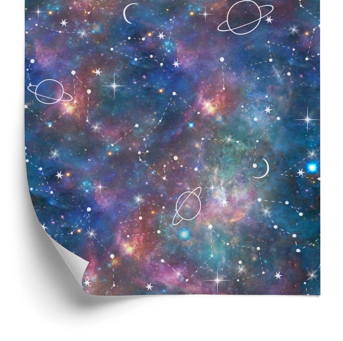 Wallpaper Galaxy And Painted Planets