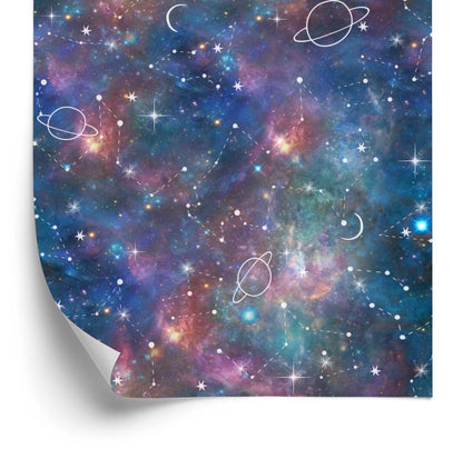 Wallpaper Galaxy And Painted Planets