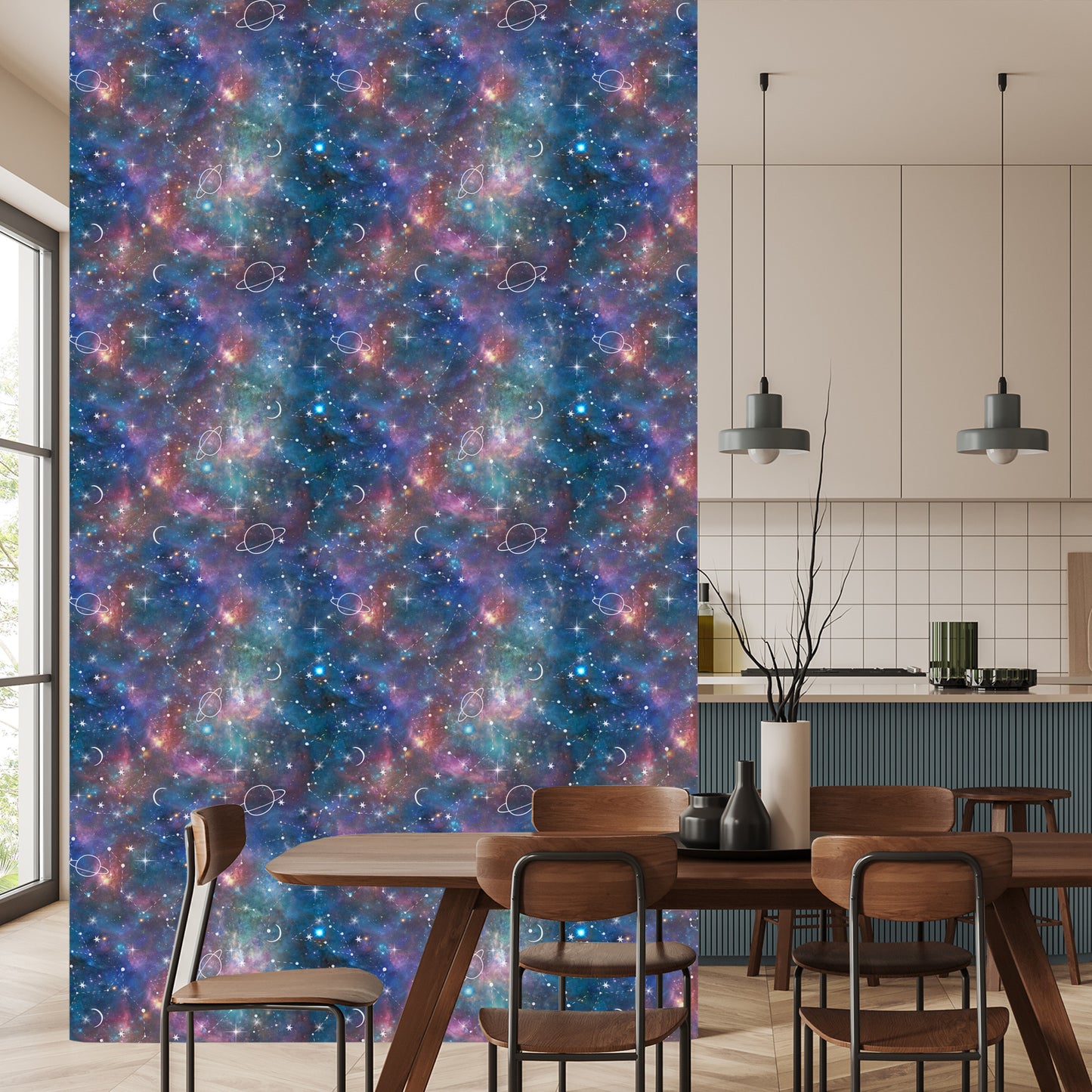 Wallpaper Galaxy And Painted Planets