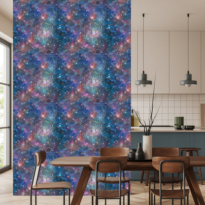 Wallpaper Galaxy And Painted Planets