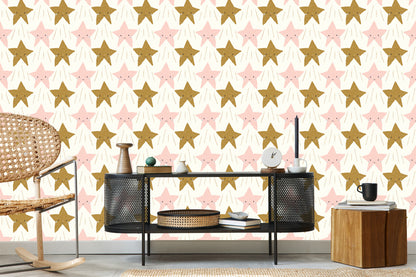 Wallpaper For Children - Cute Smiling Stars