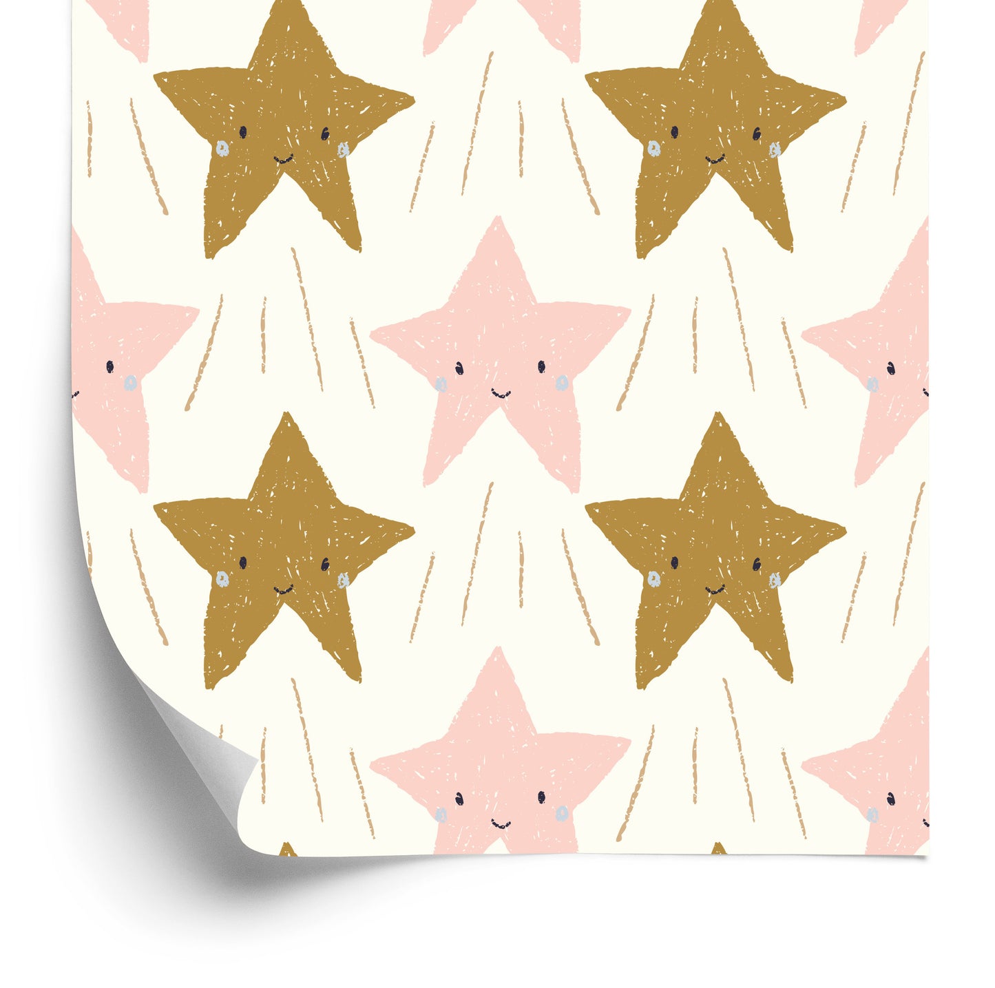 Wallpaper For Children - Cute Smiling Stars
