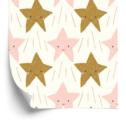 Wallpaper For Children - Cute Smiling Stars