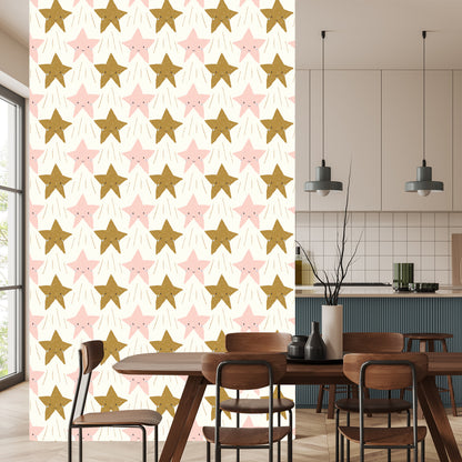Wallpaper For Children - Cute Smiling Stars