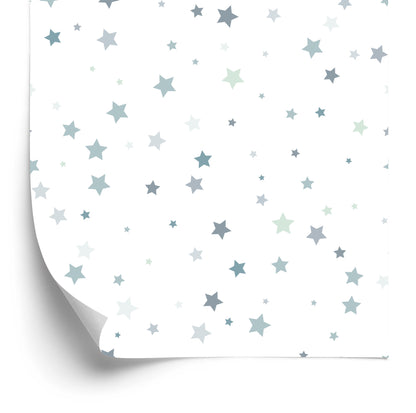 Wallpaper Gray Tiny Stars For A Children's Room