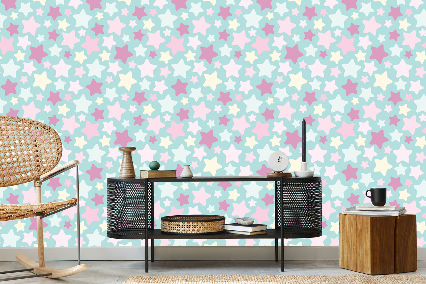 Wallpaper For Children - Beautiful Colorful Stars
