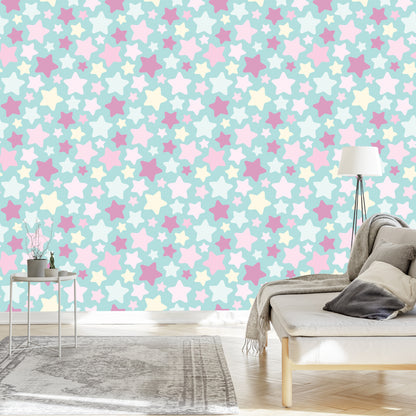 Wallpaper For Children - Beautiful Colorful Stars