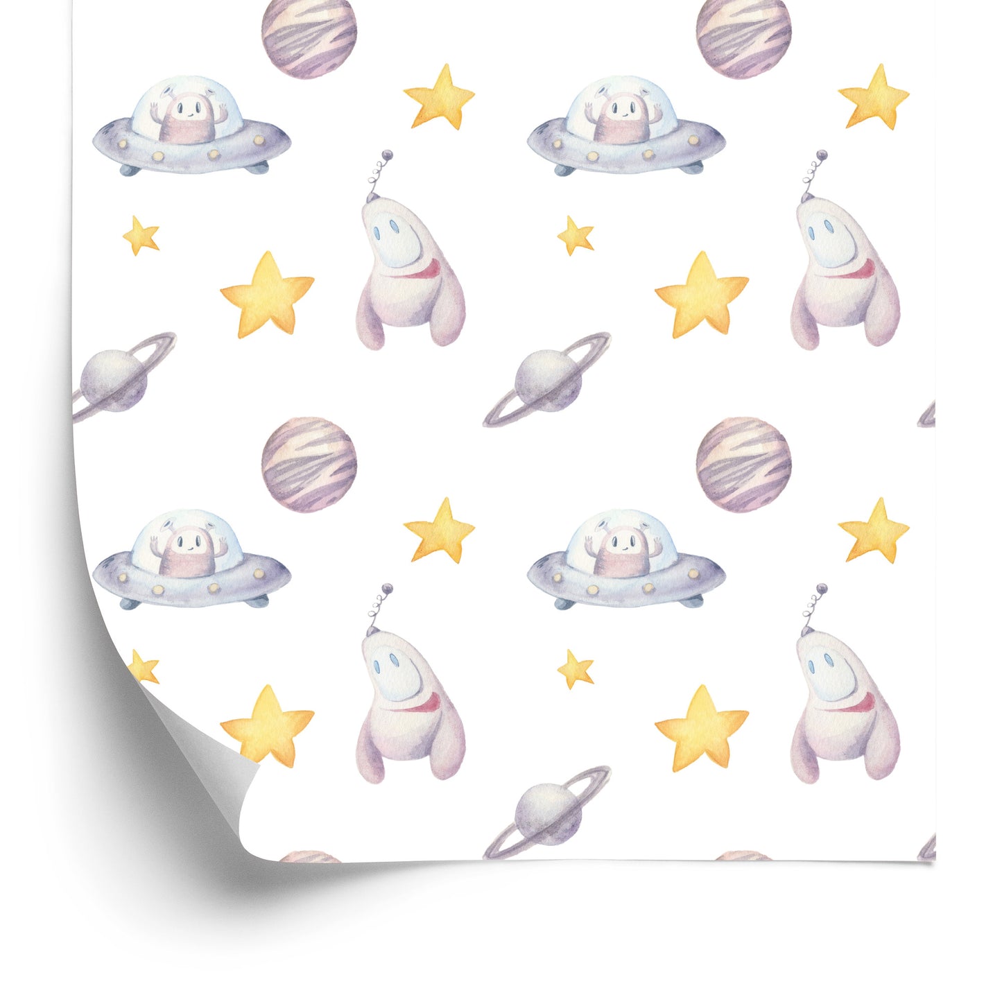 Wallpaper For Children - Stars Of The Rocket Planet