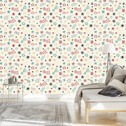 Wallpaper For Children - Colorful Stars