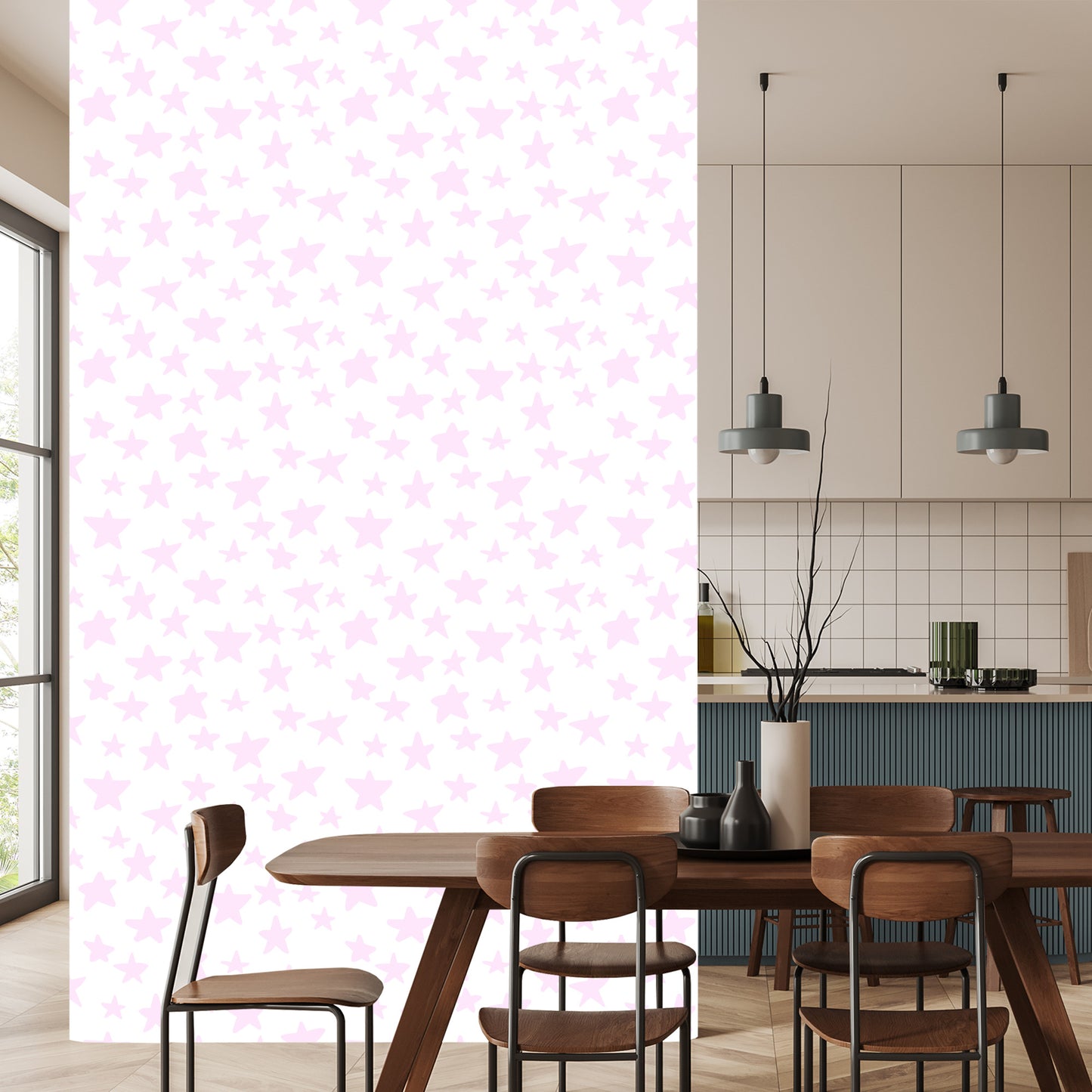 Wallpaper Pink Stars
