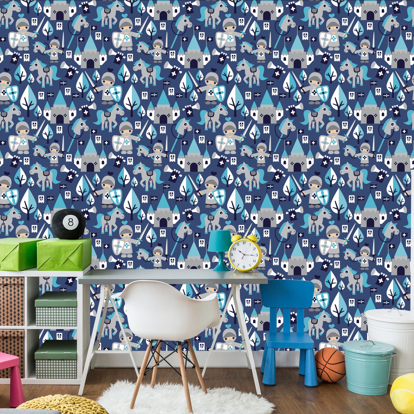 Wallpaper Fairy Tale Knights Horses For The Children's Room