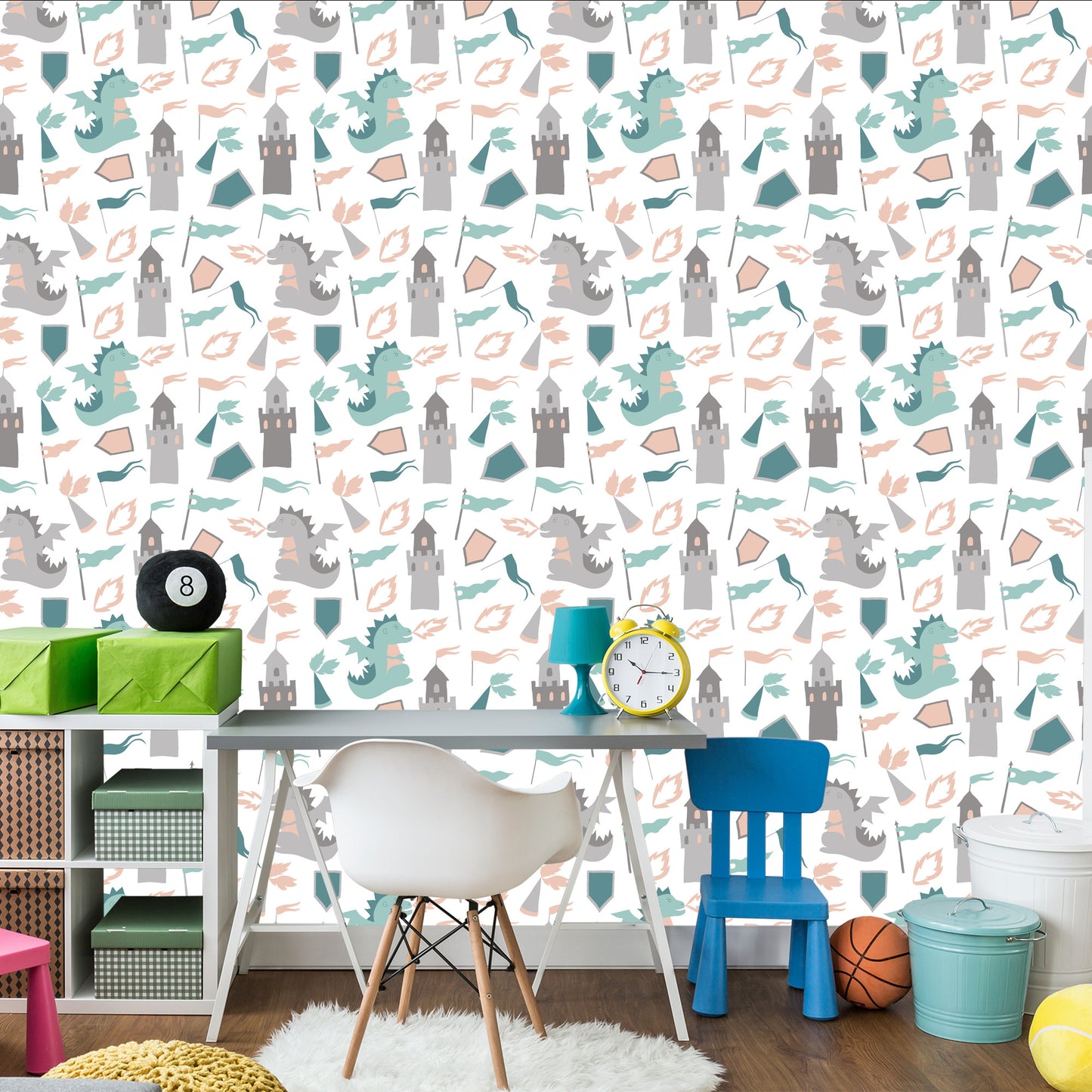 Wallpaper Dragons From A Fairy Tale For A Child's Room