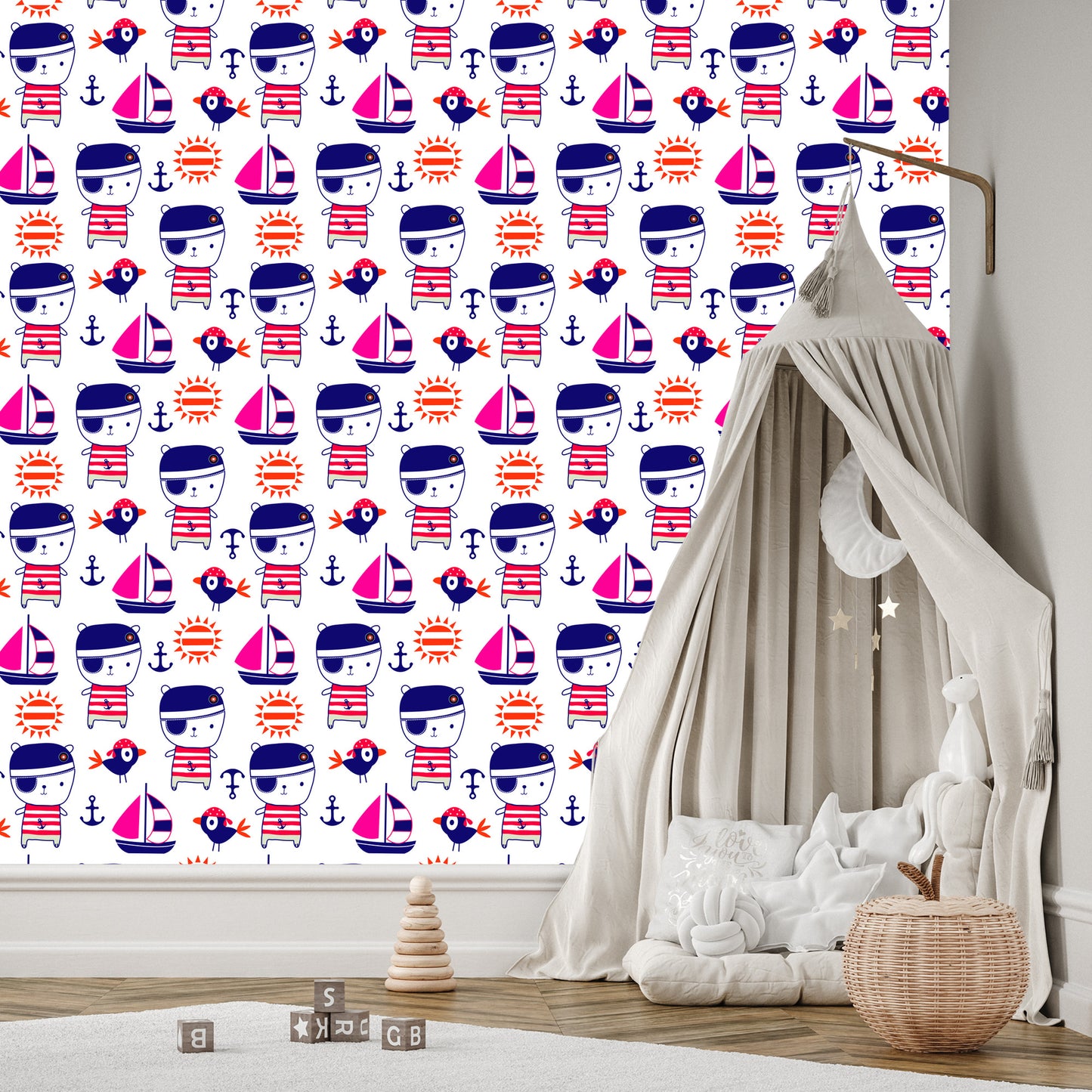 Wallpaper Bears And Birds