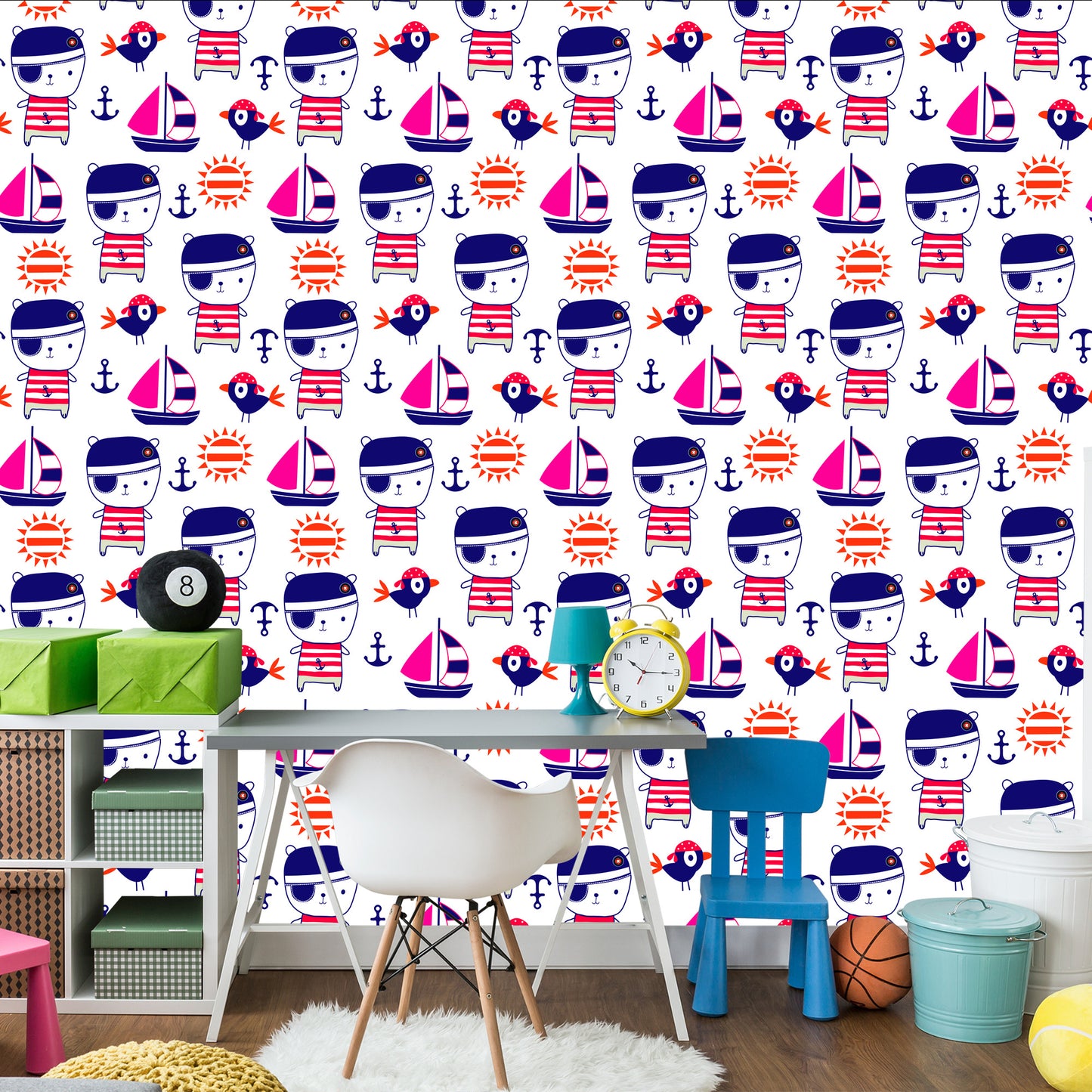 Wallpaper Bears And Birds