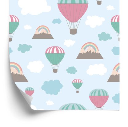 Wallpaper Balloons Over The Mountains