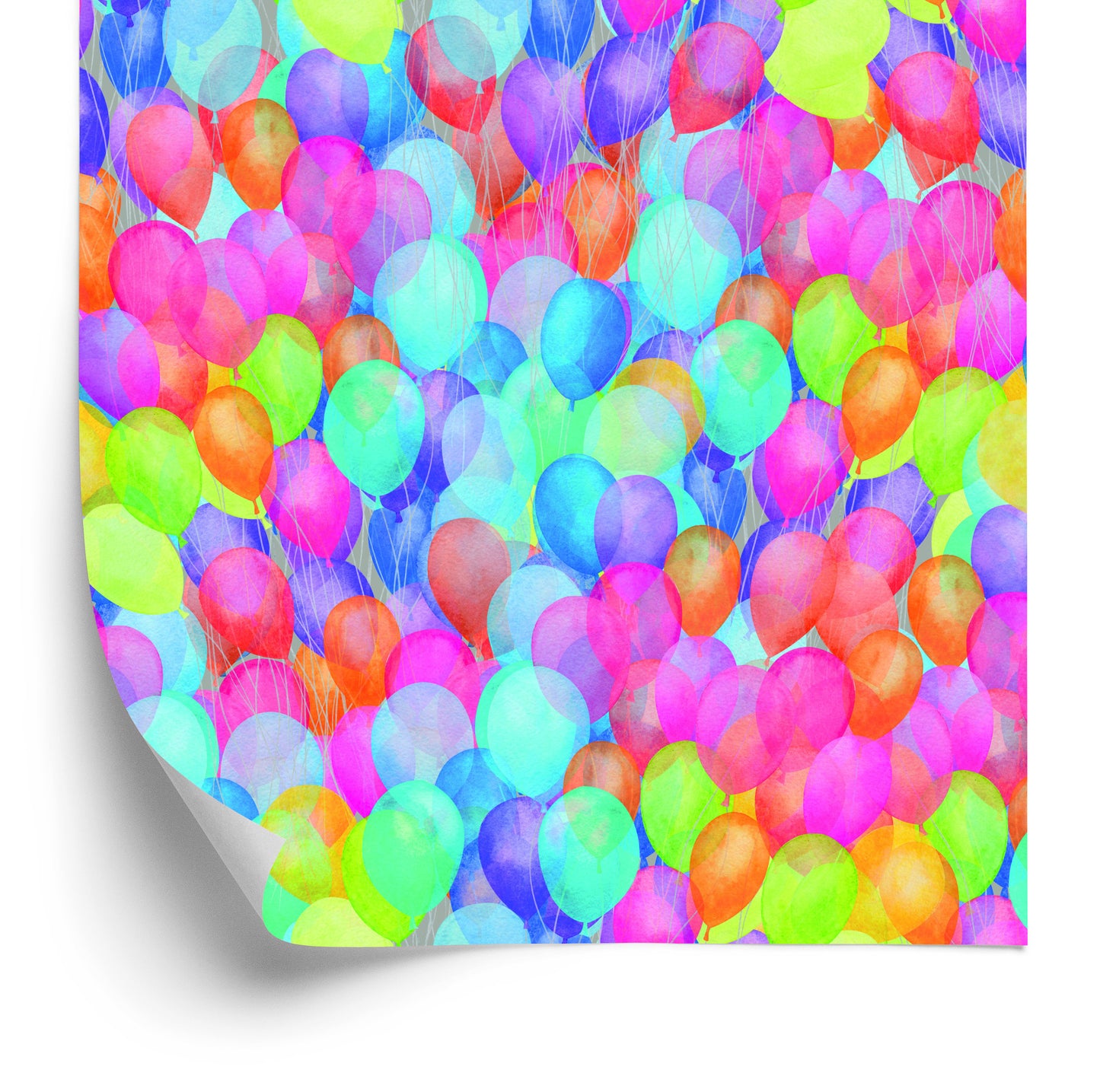 Wallpaper Multi-Colored Balloons