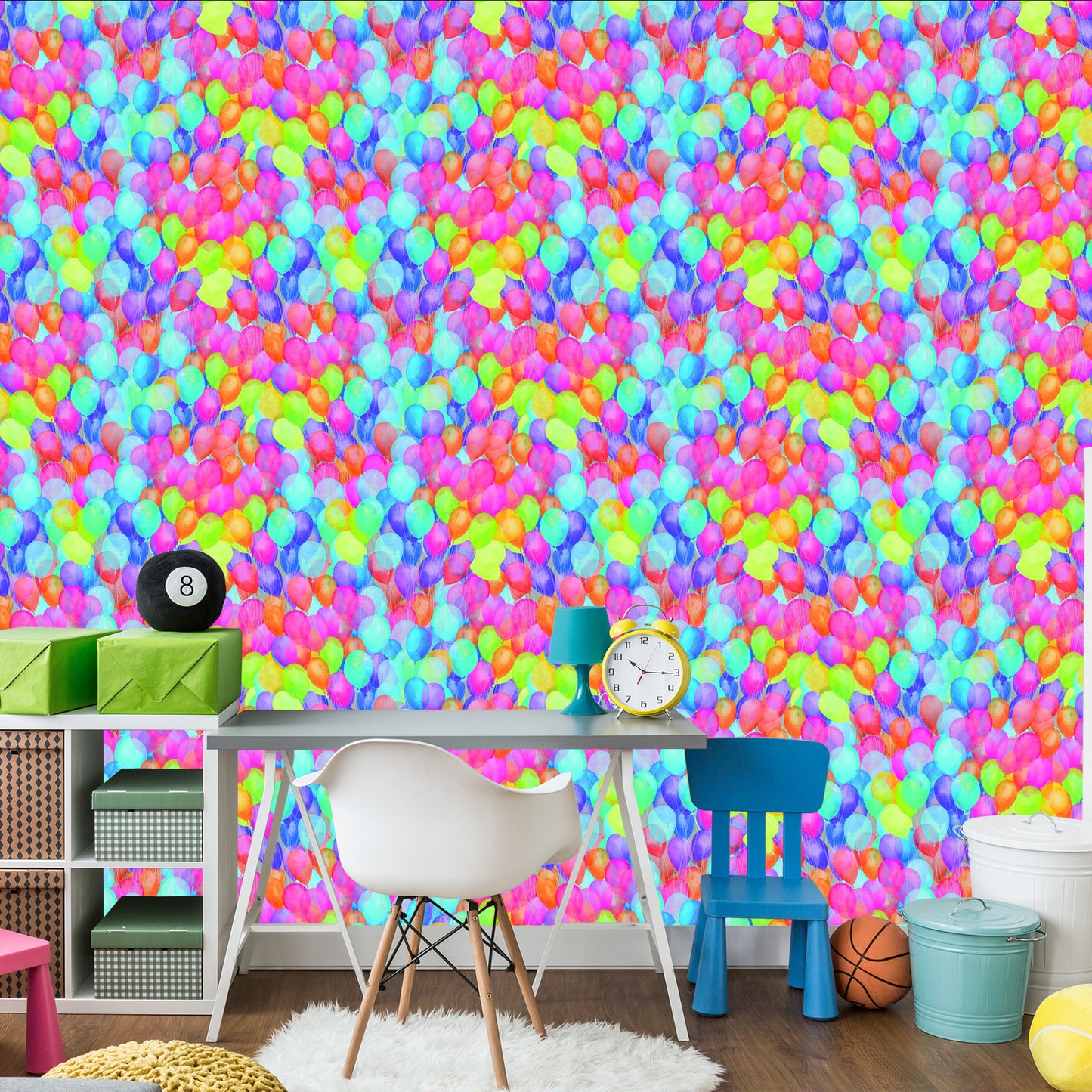 Wallpaper Multi-Colored Balloons