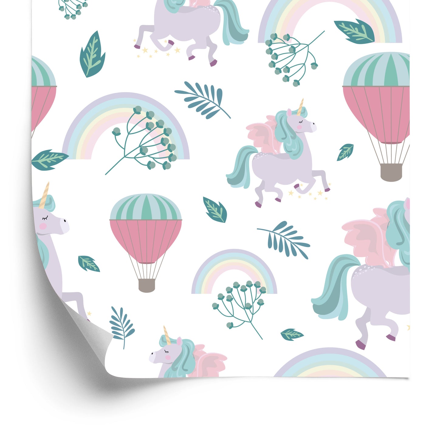 Wallpaper Balloons On The Rainbow Background