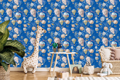 Wallpaper Balloons With A Blue Background