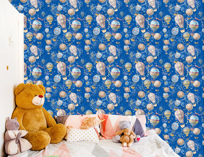 Wallpaper Balloons With A Blue Background
