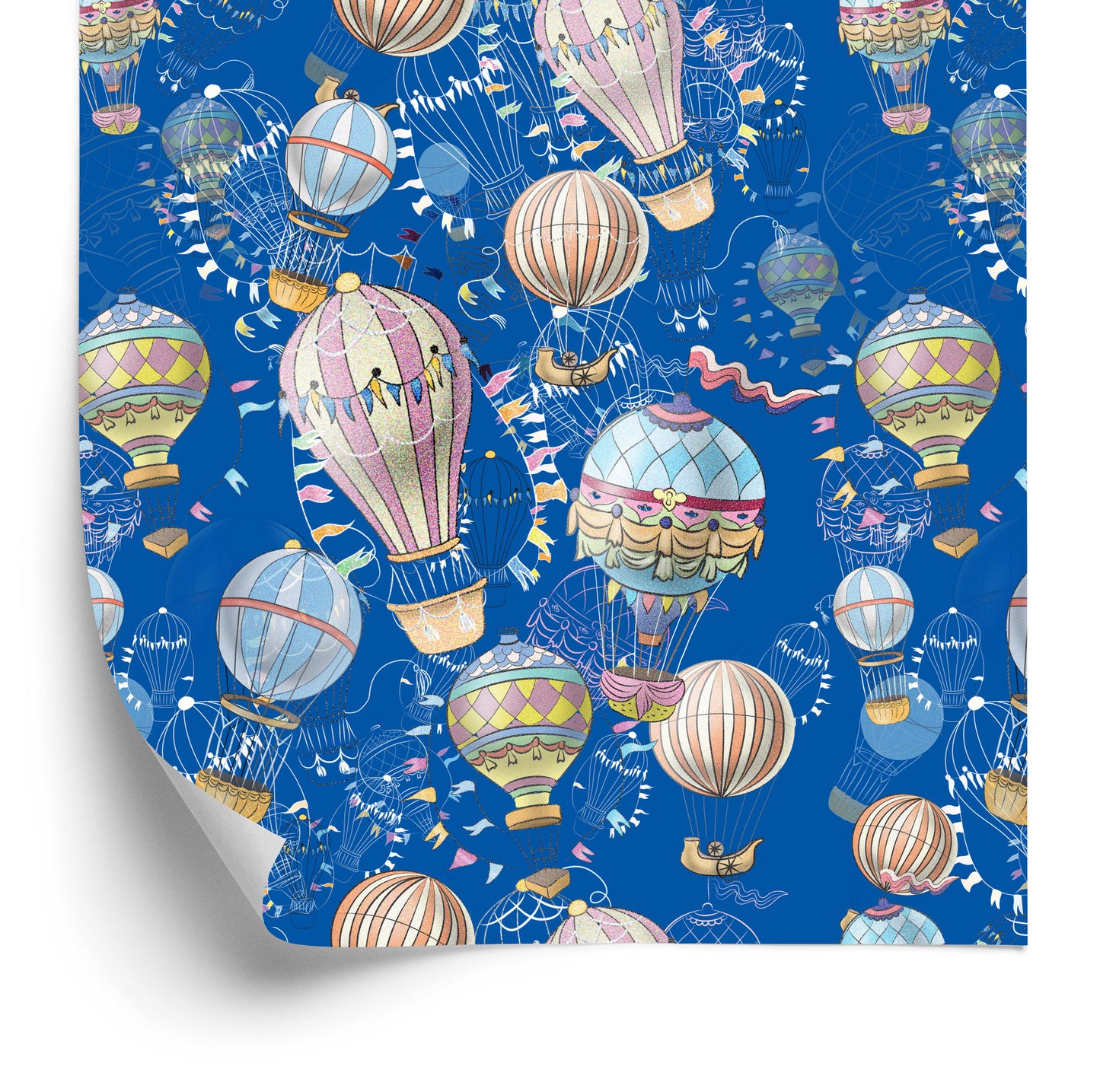 Wallpaper Balloons With A Blue Background