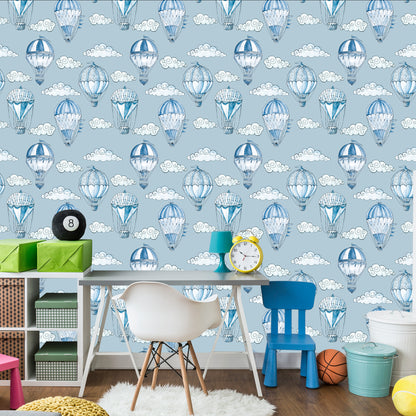 Wallpaper Balloons And Clouds