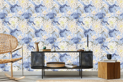 Wallpaper Chrysanthemums And Irises