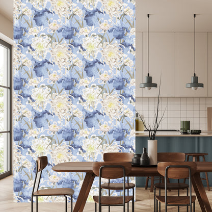 Wallpaper Chrysanthemums And Irises
