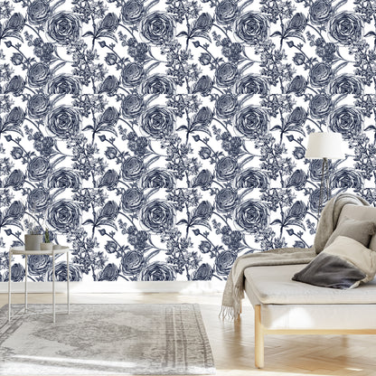 Wallpaper Black And White Roses With Carnations