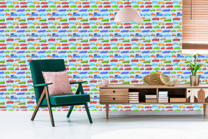 Wallpaper For Children - Colorful Cars