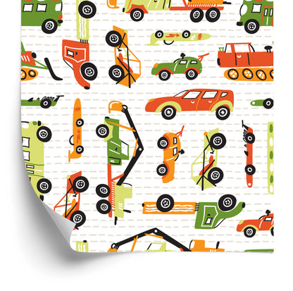 Wallpaper Children's Room With Cars