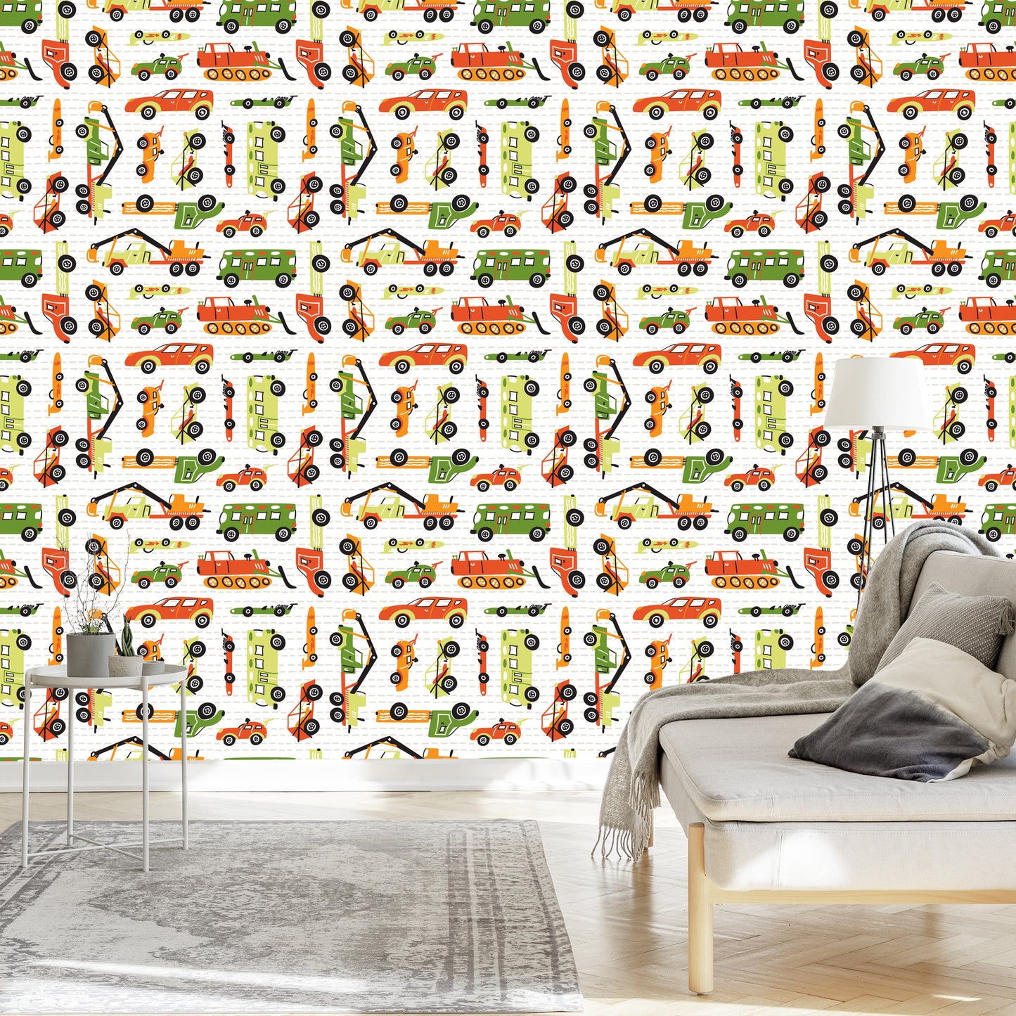 Wallpaper Children's Room With Cars